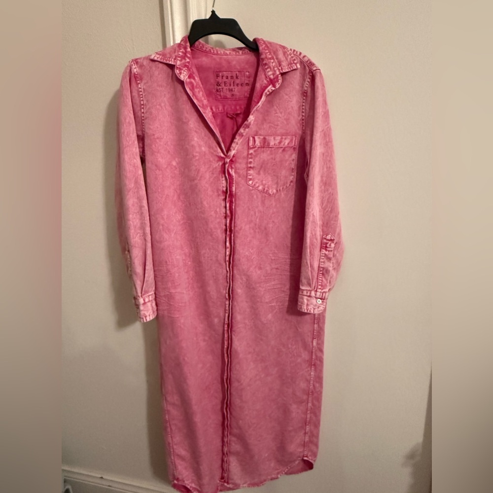 Pink denim dress💗
